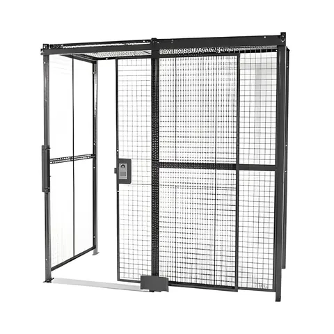 Wire partitions and storage lockers